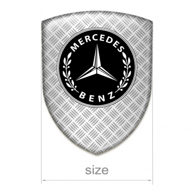 Mercedes Benz Logo Emblem Mesh Effect Style 