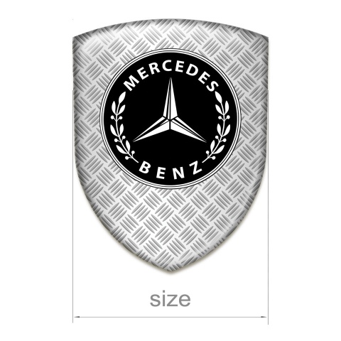 Mercedes Benz Logo Emblem Mesh Effect Style 