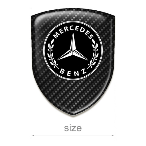 Mercedes Benz Silicone Emblem Black Fibers Style 