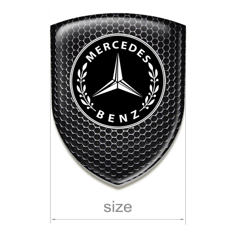 Mercedes Benz Emblem Exterior Perforated Steel Design 