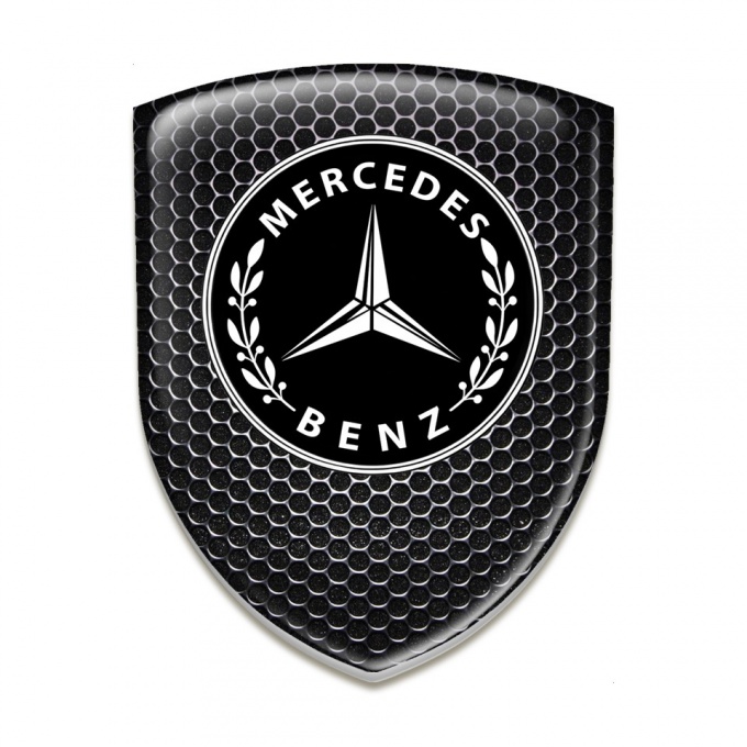 Mercedes Benz Emblem Exterior Perforated Steel Design 