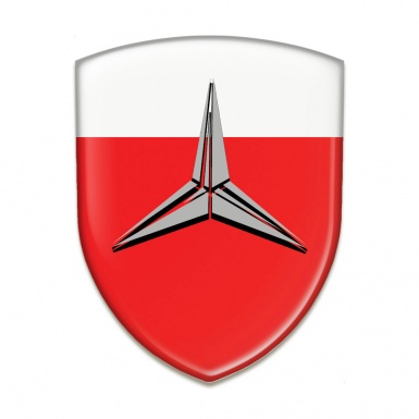Mercedes Silicone Shield Racing Edition Red White Base Grey Logo 