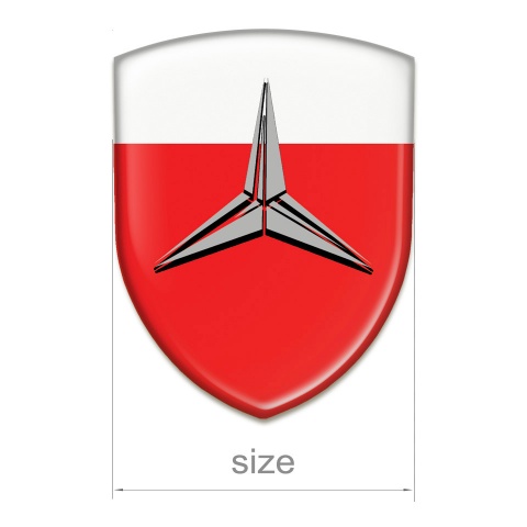 Mercedes Silicone Shield Racing Edition Red White Base Grey Logo 