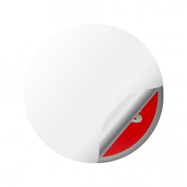 Mercedes Brabus Wheel Emblems Center Cap Red Grey Ring