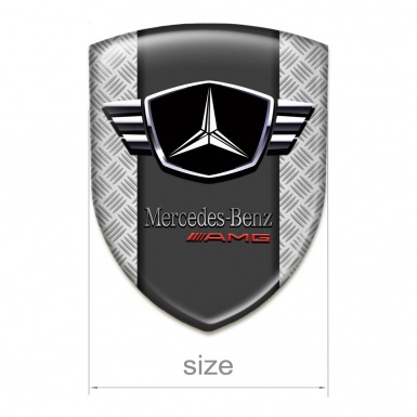 Mercedes Emblem Exterior Mesh Effect Base Winged logo 