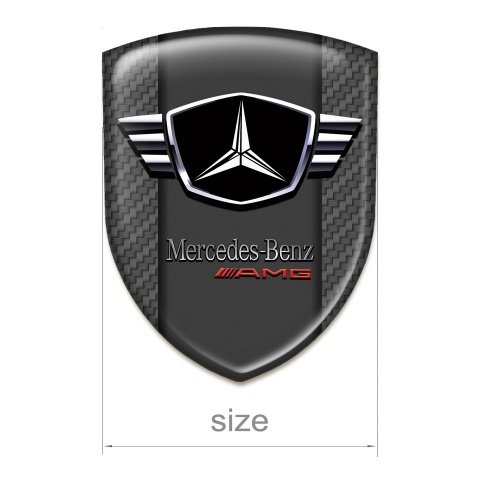 Mercedes Emblem Interior Carbon Base Winged logo Style 