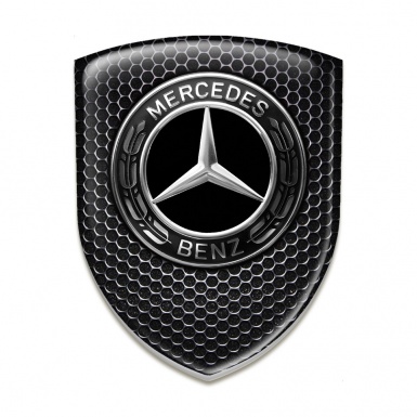 Mercedes Silicone Emblem High End Perforated Steel Pattern
