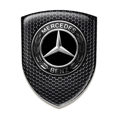 Mercedes Silicone Emblem High End Perforated Steel Pattern