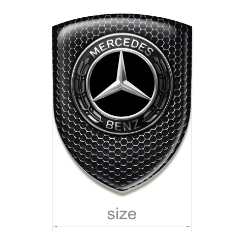 Mercedes Silicone Emblem High End Perforated Steel Pattern