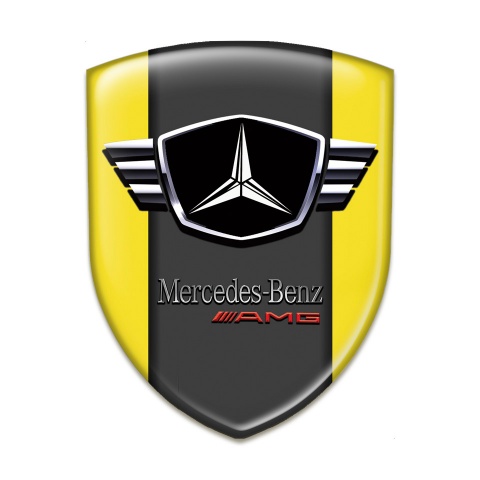 Mercedes Resin Sticker Yellow Base AMG Edition 