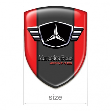 Mercedes Emblem Exterior Red Base AMG Edition 