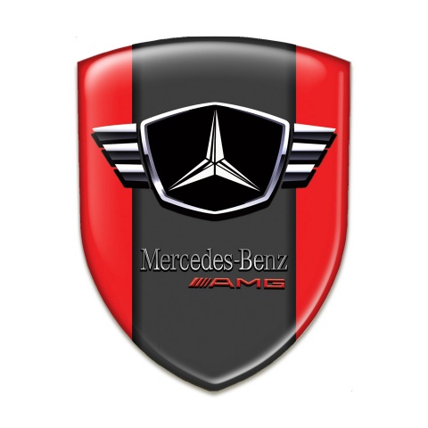 Mercedes Emblem Exterior Red Base AMG Edition 