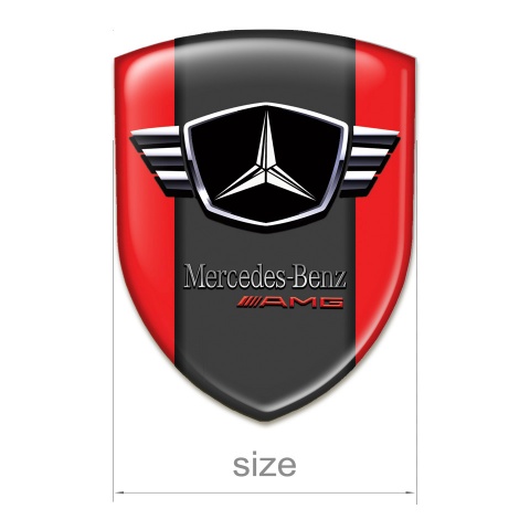 Mercedes Emblem Exterior Red Base AMG Edition 