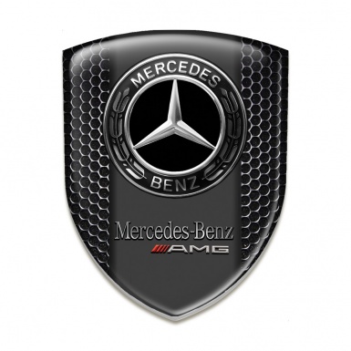Mercedes AMG Self Adhesive Car logo Emblem Perforated Steel Design 