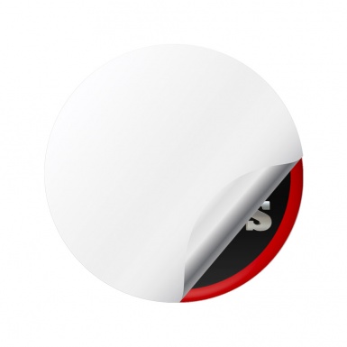 Mercedes Brabus Wheel Emblems Center Cap Black Red Ring