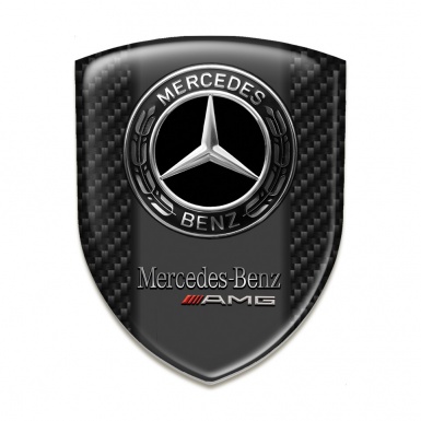 Mercedes AMG Resin Sticker Black Fibers Design 