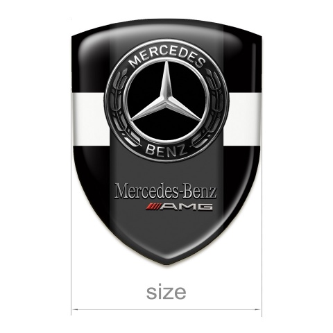 Mercedes AMG Silicone Shield Black with White Tape Design 