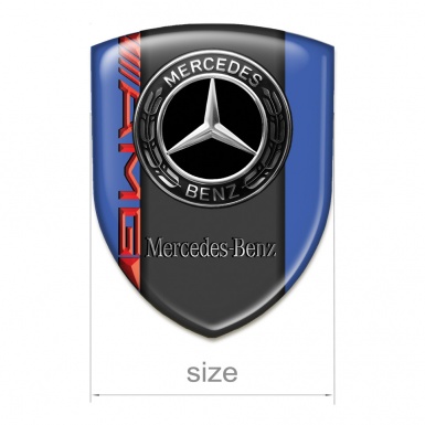 Mercedes Benz Auto Emblem Blue Base and Amg Logo 
