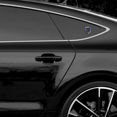 Mercedes Benz Auto Emblem Blue Base and Amg Logo 