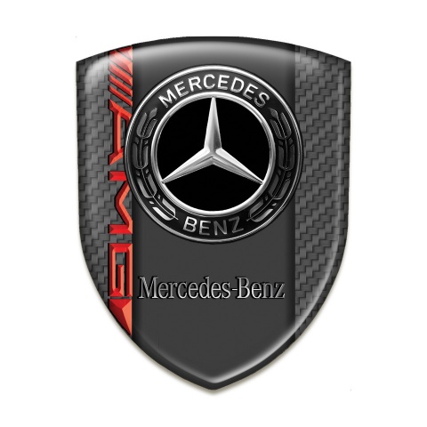 Mercedes Benz Car Interior Badge Carbon Print AMG Style 