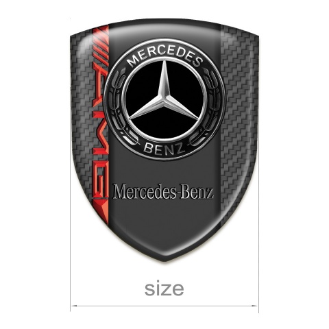 Mercedes Benz Car Interior Badge Carbon Print AMG Style 