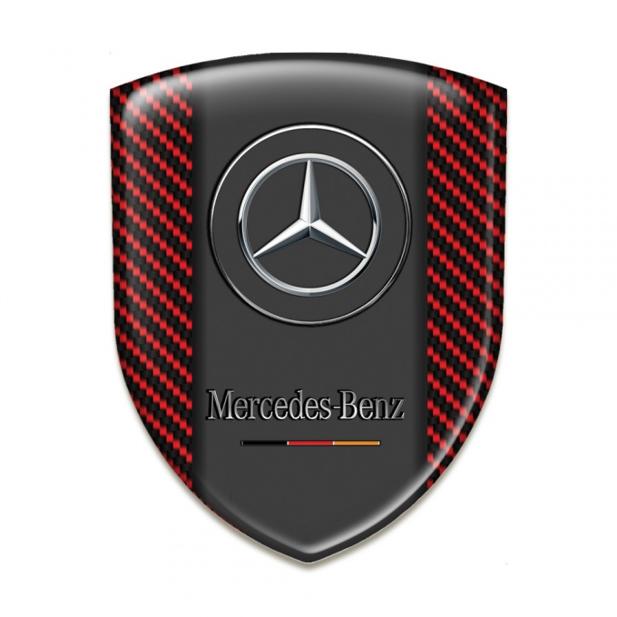 Mercedes Benz Emblem Interior Red Carbon version 