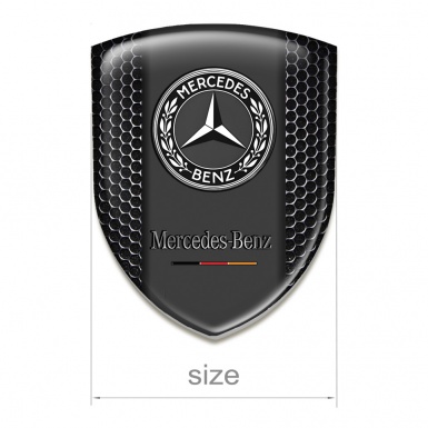 Mercedes Benz Self Adhesive Car logo Emblem Perforated Steel Variant 