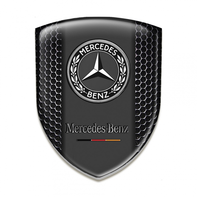 Mercedes Benz Self Adhesive Car logo Emblem Perforated Steel Variant 