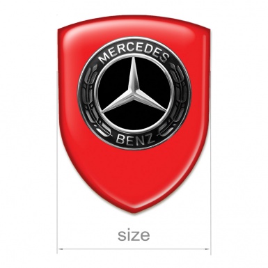 Mercedes Car Interior Badge Red Base design 