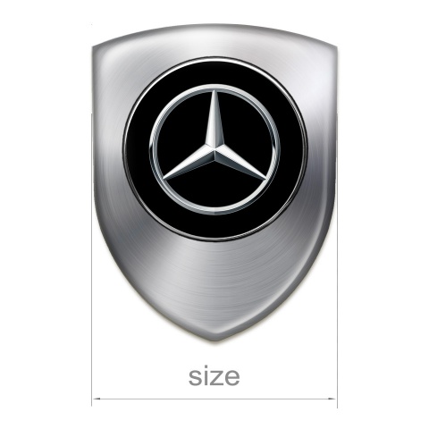Mercedes Emblem Exterior Racing Edition Silver Design 