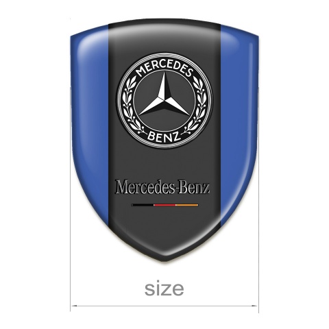 Mercedes Benz Self Adhesive Car logo Emblem Blue Variant 