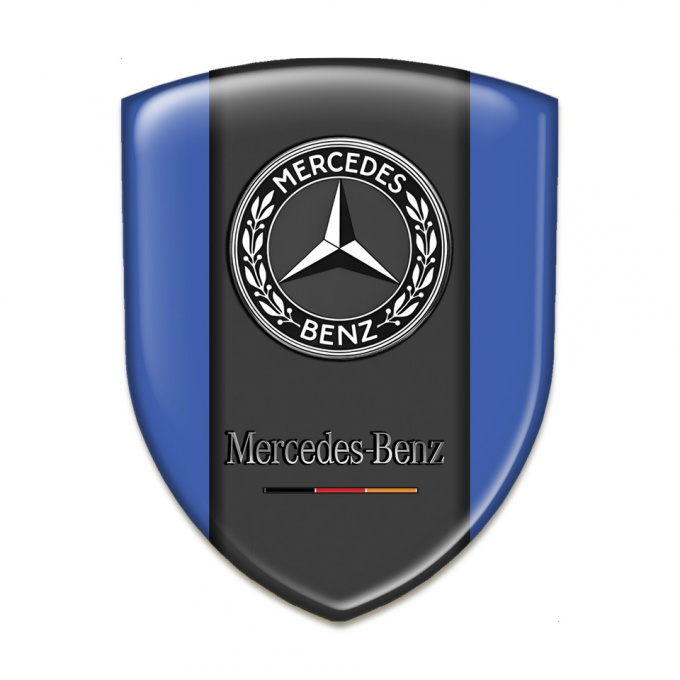 Mercedes Benz Self Adhesive Car logo Emblem Blue Variant 