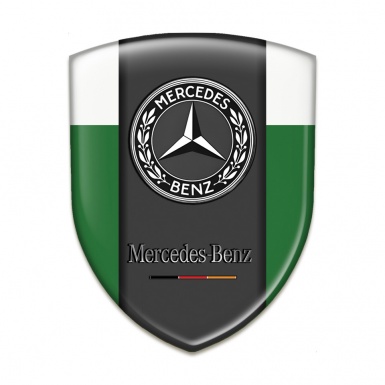 Mercedes Benz Silicone Badge Green White Variant 