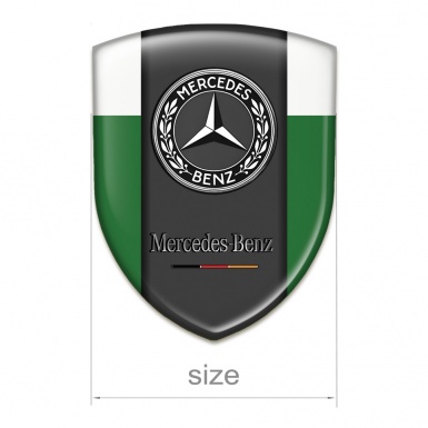 Mercedes Benz Silicone Badge Green White Variant 