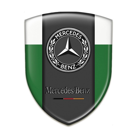 Mercedes Benz Silicone Badge Green White Variant 
