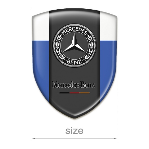 Mercedes Benz Auto Emblem Blue White Version