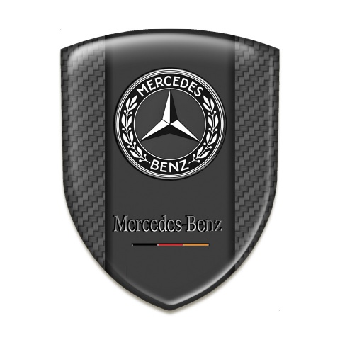 Mercedes Benz Silicone Emblem Carbon Pattern 