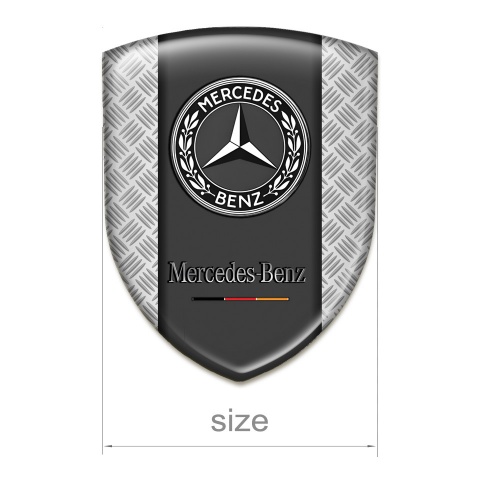 Mercedes Benz Resin Sticker Mesh Effect Pattern 