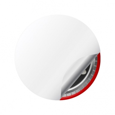 Mercedes Brabus Emblem Wheel Center Caps Black 3D Red Ring