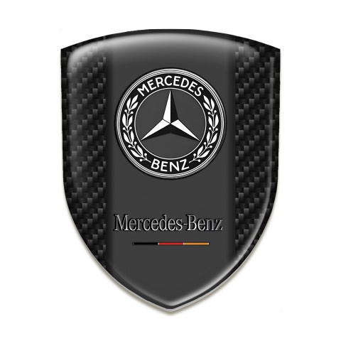 Mercedes Benz Emblem Interior Dark Carbon Pattern 