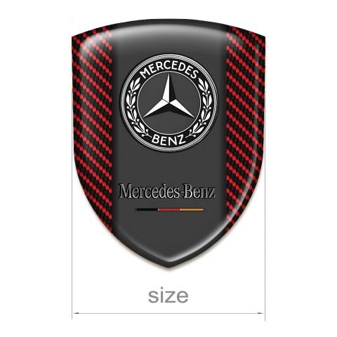 Mercedes Benz Tuning Emblem Red Carbon Type 