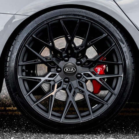 Kia Center Hub Dome Stickers Classic Line