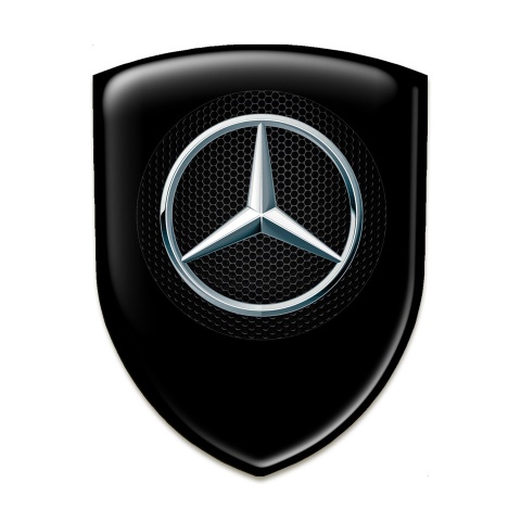 Mercedes Emblem Badge Logo Black Edition 