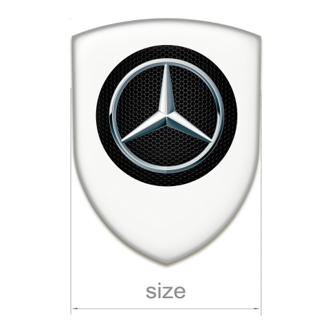 Mercedes Resin Sticker High End White Edition 