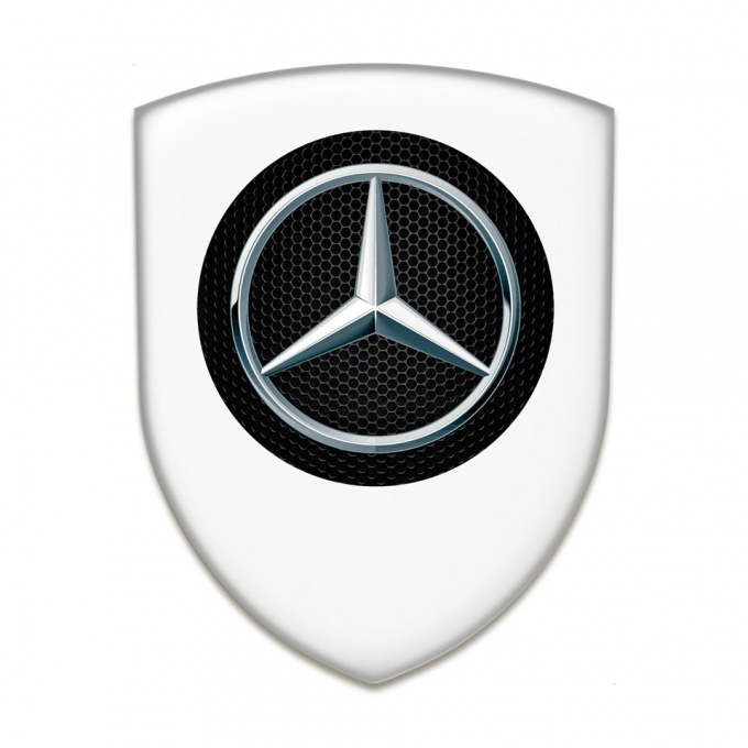 Mercedes Resin Sticker High End White Edition 