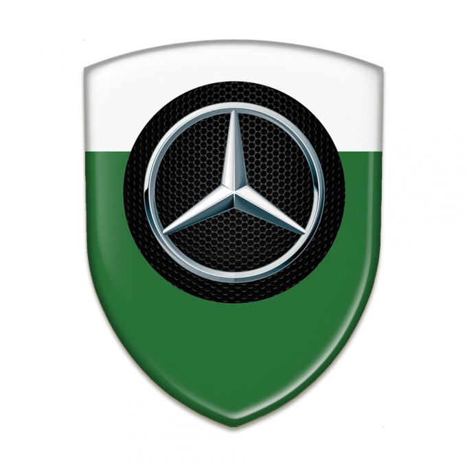 Mercedes Emblem Exterior Green White Edition 