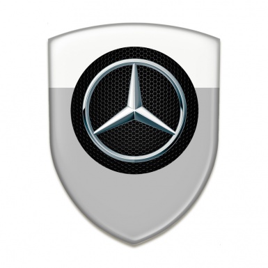 Mercedes Car Interior Badge Grey White Edition 