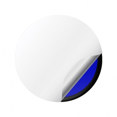 Ford Emblem Wheel Center Caps Navy Black Ring