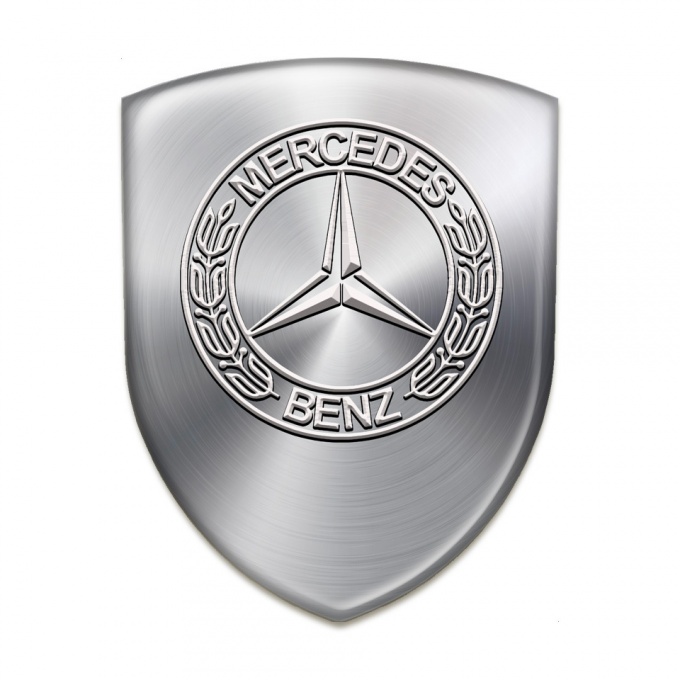 Mercedes Benz Auto Emblem Metallic Effect model 