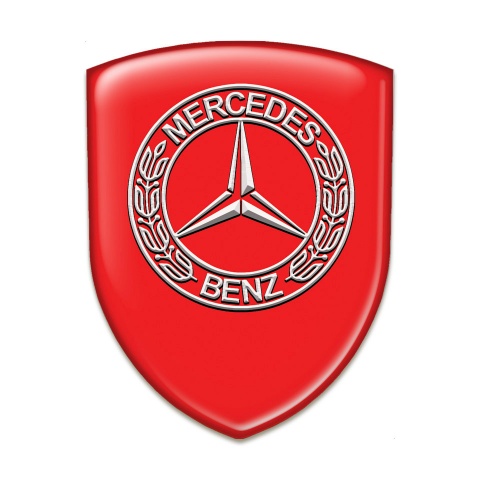Mercedes Benz Tuning Emblem High End Red Model 